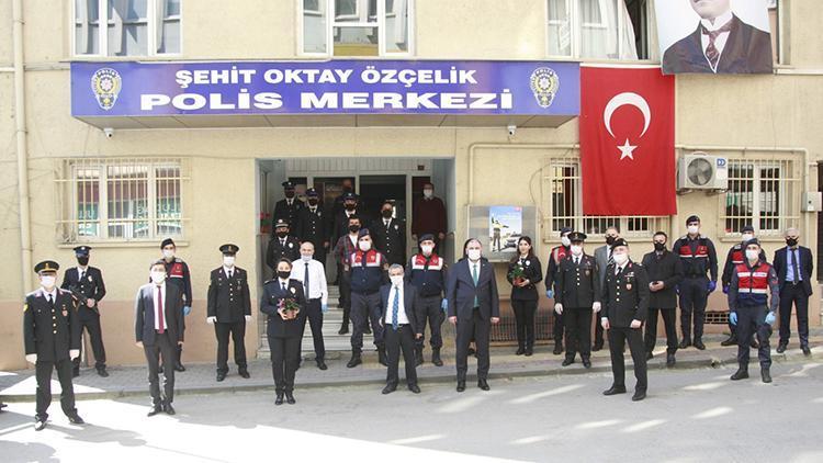 Jandarmadan polise alkışlı kutlama