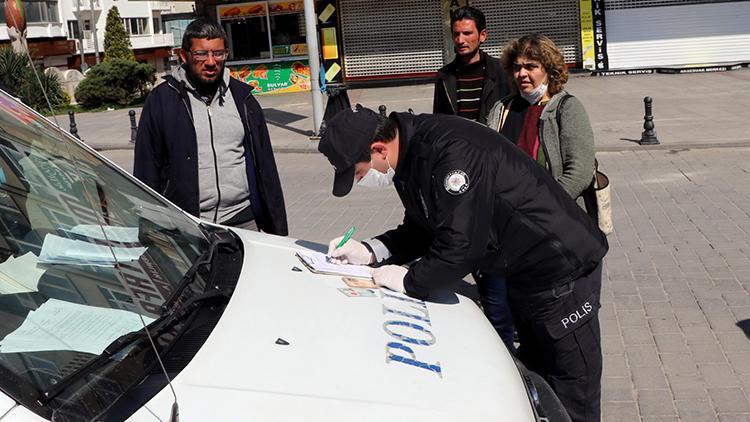 Gaziantepte sokağa çıkan vatandaşlara ceza yazıldı