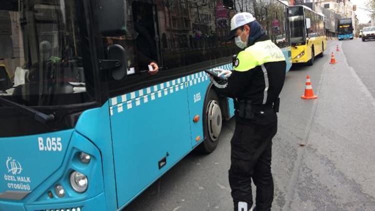 İstanbulda toplu taşımada denetimler