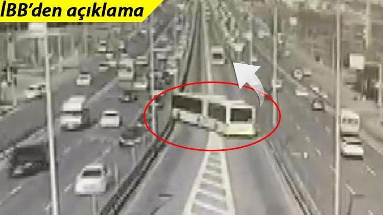 Metrobüs çarpa çarpa geldi... Dehşete düşüren görüntüler