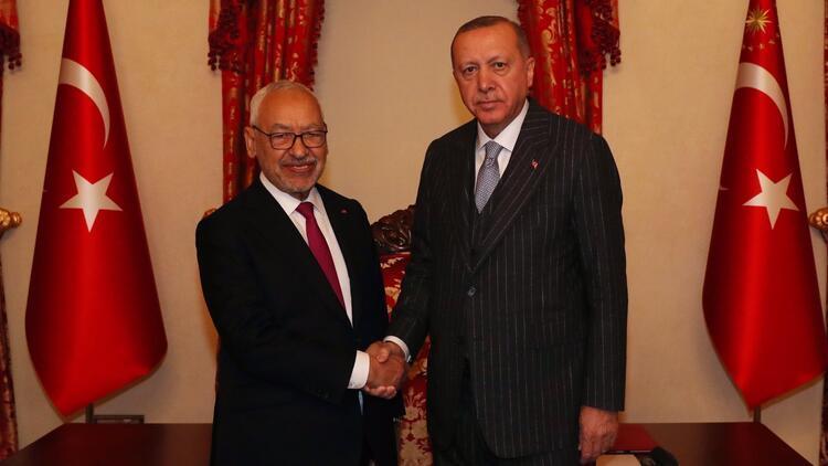 Cumhurbaşkanı Erdoğan, Tunus Meclis Başkanı El-Gannuşi ile görüştü