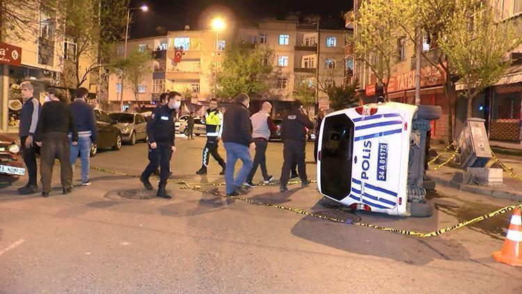 İstanbulda feci kaza 2 polis yaralı
