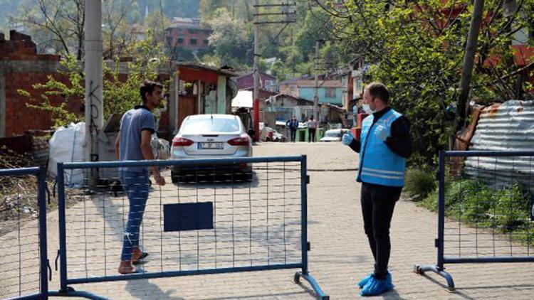 Zonguldakta 3 ev karantinaya alındı