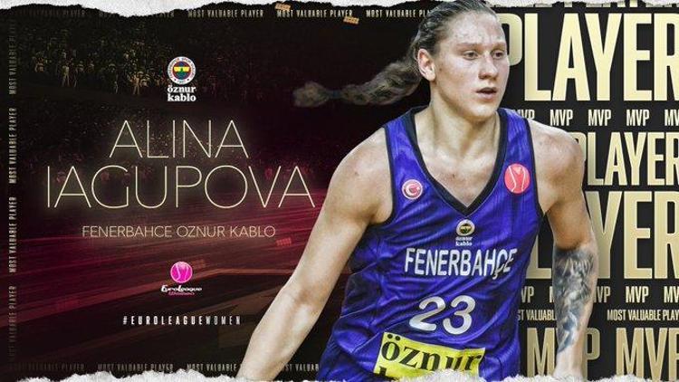 Yılın en değerli oyuncusu Fenerbahçeli Alina Iagupova