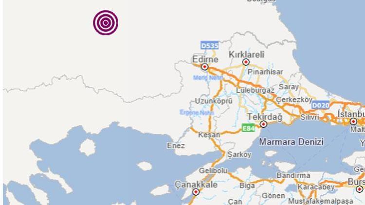 Son dakika haberler... Edirne yakınlarında 4.5 büyüklüğünde deprem