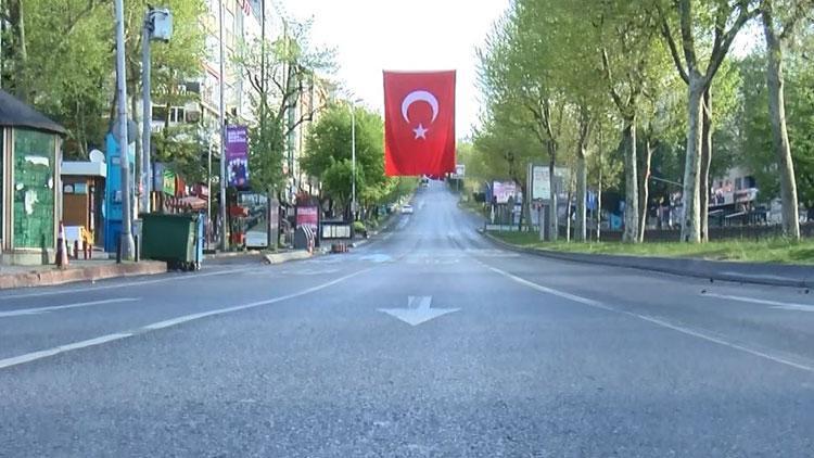 Sokağa çıkma yasağının son gününde yollar ve meydanlar boş kaldı