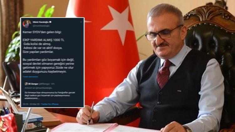 Valiye Yardım yapmıyorsunuz dedi, gerçek ortaya çıktı