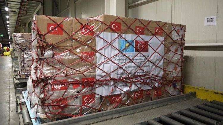 MSB: Kazakistan’a tıbbi yardım malzemeleri gönderildi