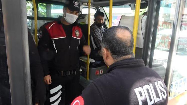 Sultangazi’de minibüs sürücüleri polisten kaçamadı