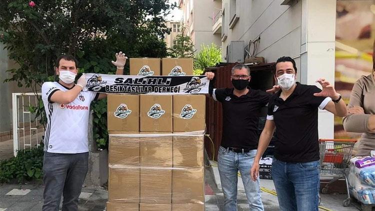 Salihli Beşiktaşlılardan gıda desteği