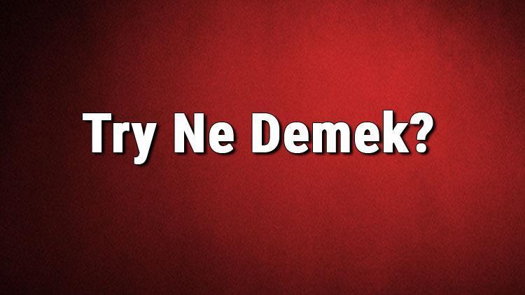 Try Ne Demek Try Kelimesinin Türkçe Anlamı Nedir