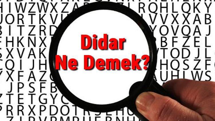 Didar Ne Demek Didar Nedir Didar Tdk Kelime Anlamı