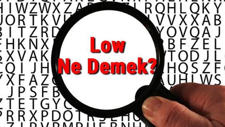 Low Ne Demek Low Kelimesinin Türkçe Anlamı Nedir