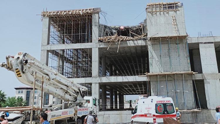 Antalyada inşaat çöktü: 2 işçi yaralı