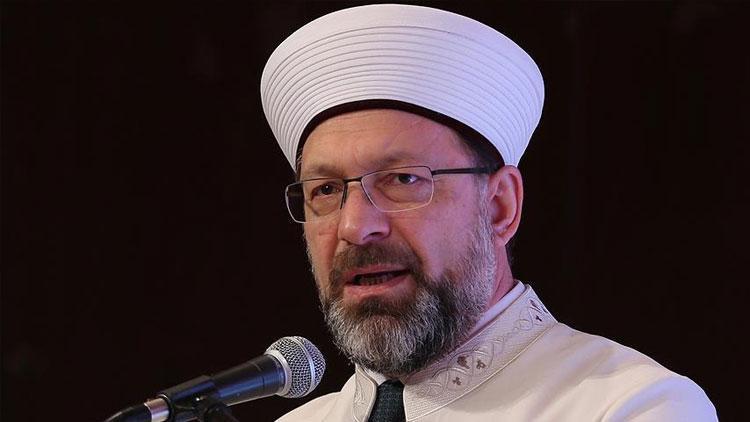 Diyanet İşleri Başkanı İzmirdeki tepki çeken olayla ilgili konuştu