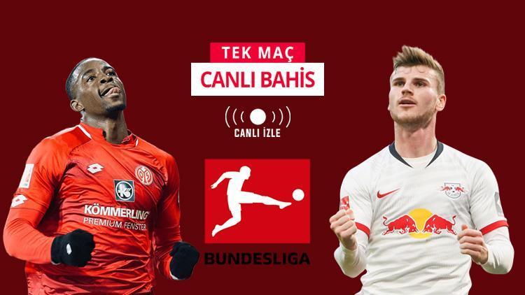 RB Leipzig geçtiğimiz haftayı telafi peşinde Mainz maçını kazanırlarsa iddaada...