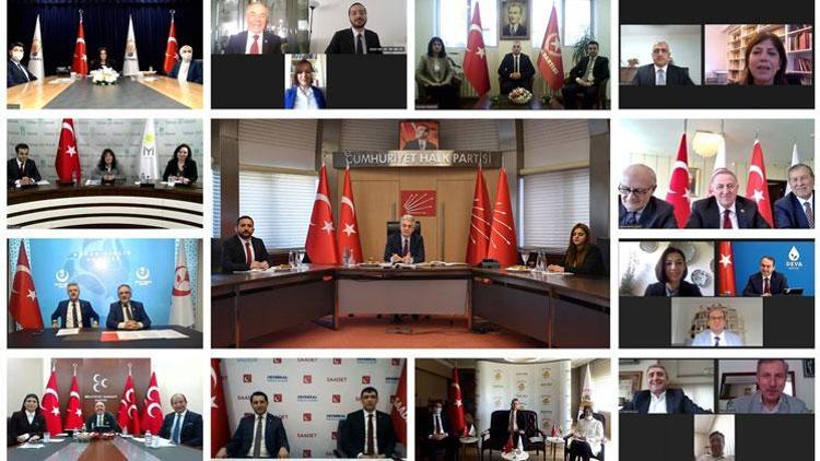 CHP, AK Parti ve MHP ile video konferans aracılığıyla bayramlaştı