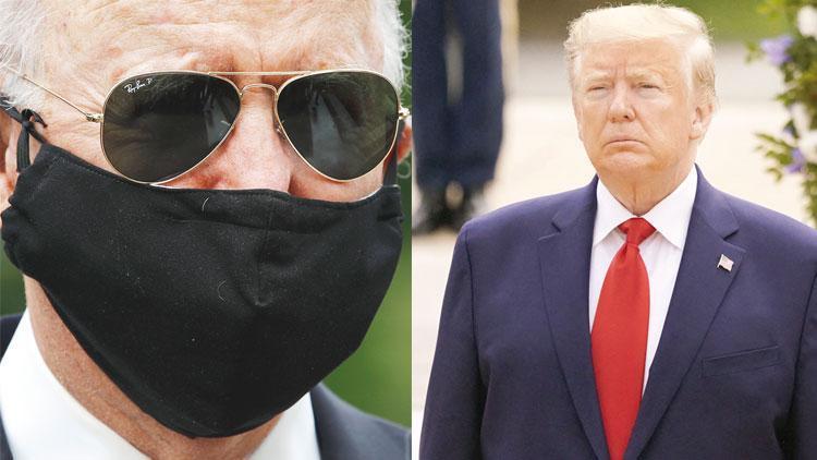Maskeli Biden, maskesiz Trump’a karşı