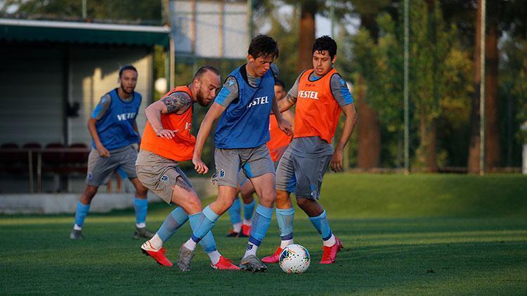 Trabzonspor, hazırlıklarını akşam antrenmanıyla sürdürdü