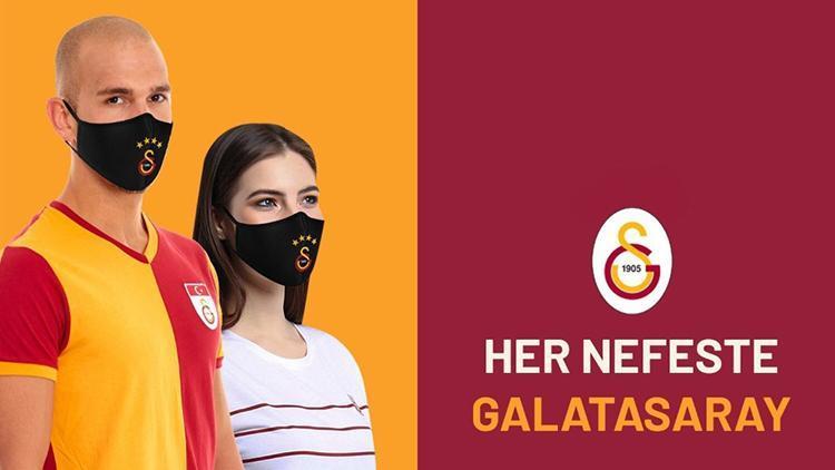 Galatasaraydan logolu maske satışı