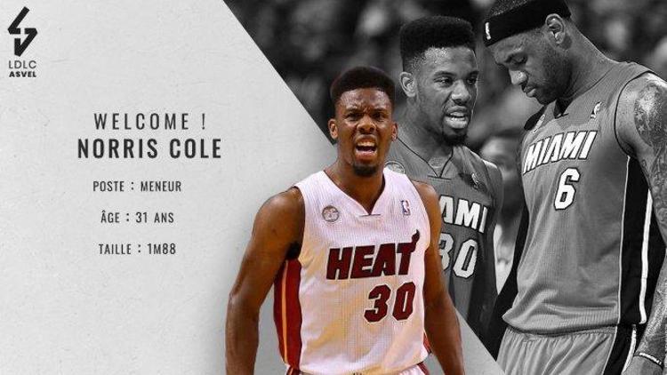 Norris Cole, ASVEL ile 2 yıllık sözleşme imzaladı