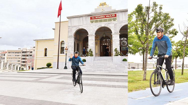 Dünya Bisiklet Gününde validen pedala kuvvet