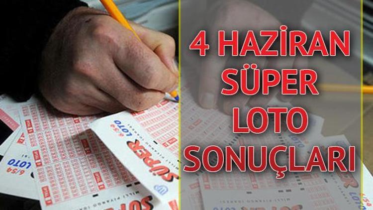 Süper Loto sonuçları 4 Haziran 2020- MPİ 659. hafta Süper Loto sonuç sorgulama ekranı