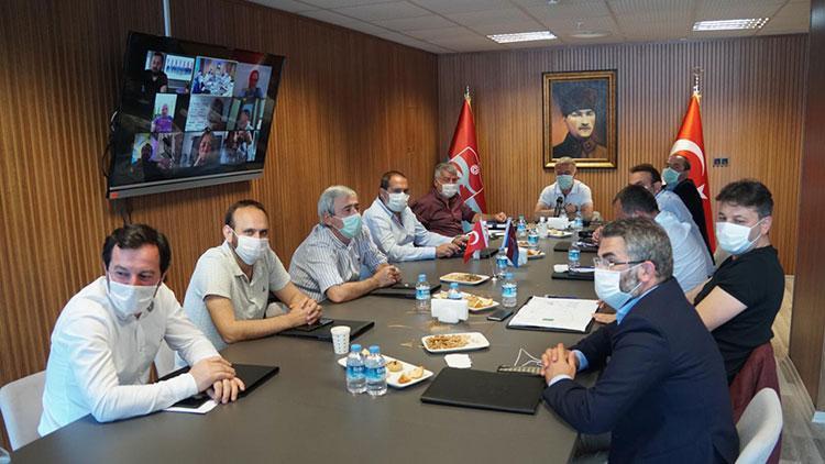 Trabzonsporda yönetim kurulu online toplantı yaptı