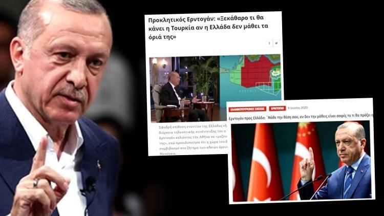 Cumhurbaşkanı Erdoğan rest çekti Yunanistan medyası bunları yazdı