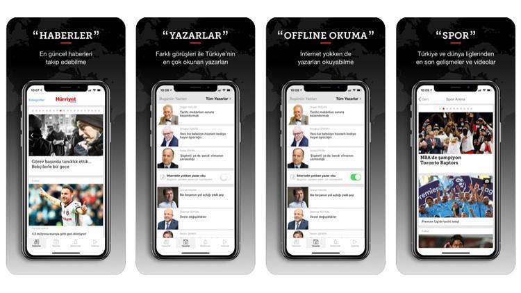 Hürriyet Mobil uygulaması yanında