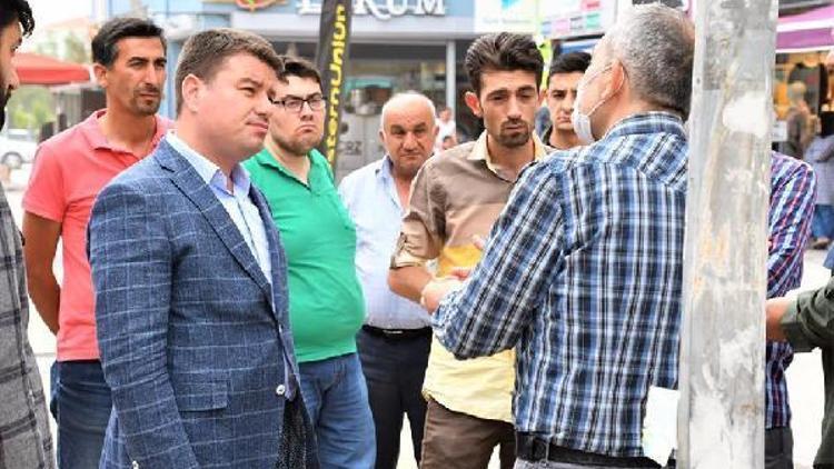 Aksaray Belediye Başkanı Dinçer, taksici ve esnafları ziyaret etti