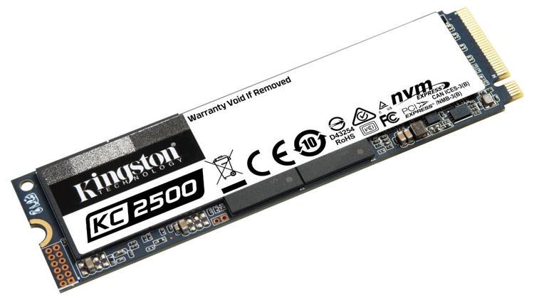 Kingstondan 2TB kapasiteli KC2500 NVMe PCIe SSD