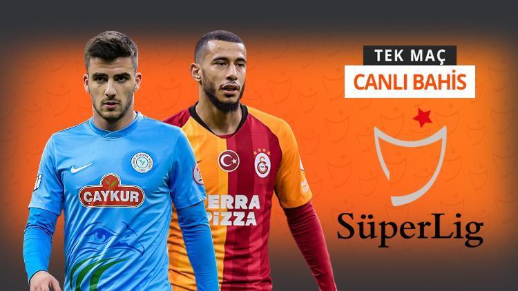 Düşme potasındaki Rizespor, şampiyonluk yolundaki Galatasarayı konuk ediyor %68le iddaada...