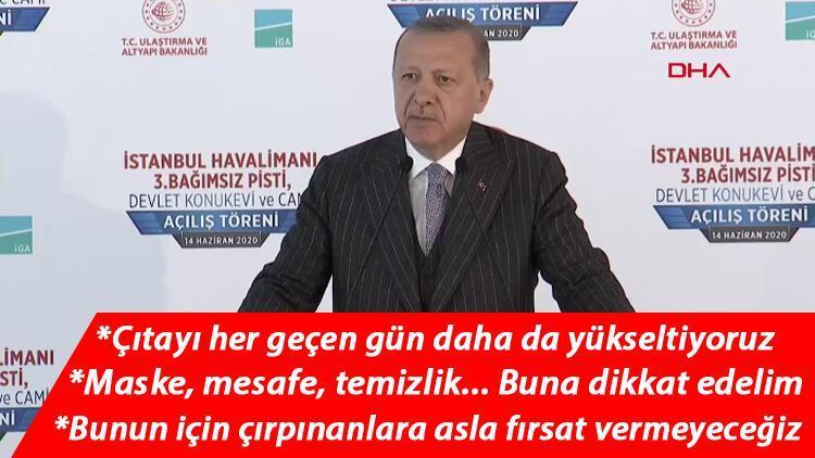 Son dakika... İstanbul Havalimanının yeni pisti açıldı... Cumhurbaşkanı Erdoğandan önemli açıklamalar