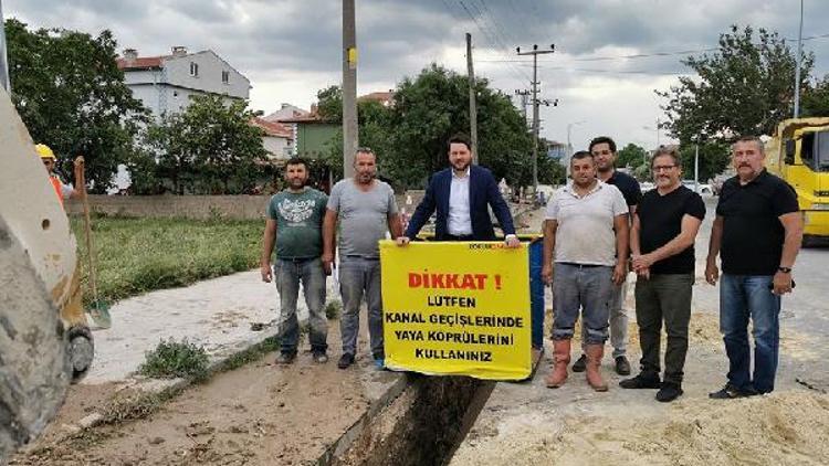 Pınarhisar’da doğal gaz boru hattı döşeme çalışmaları başladı