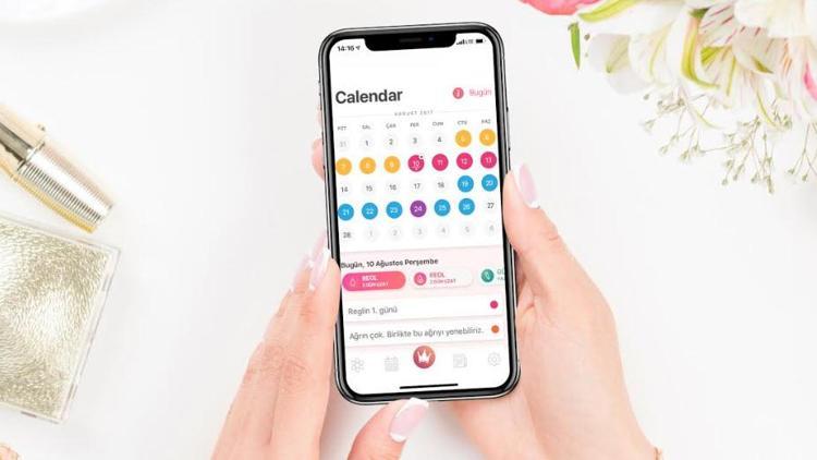 Kadınların özel günlerini takip eden uygulama 3 milyonu devirdi