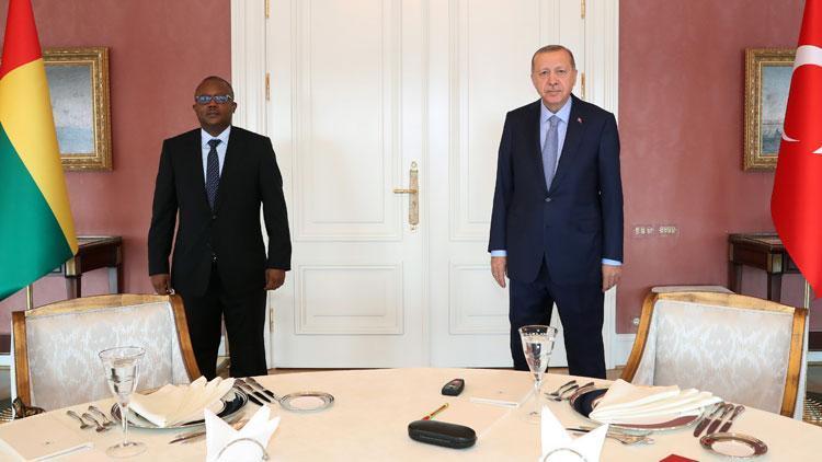 Cumhurbaşkanı Erdoğan Gine Bissau Cumhurbaşkanı ile görüştü