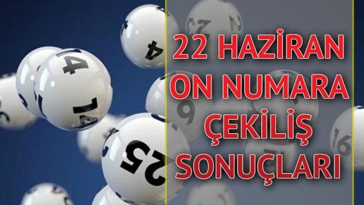 22 Haziran On Numara canlı çekiliş sonuçları açıklandı 2020 - MPİ 933. hafta On Numara sonucu sorgulama sayfası