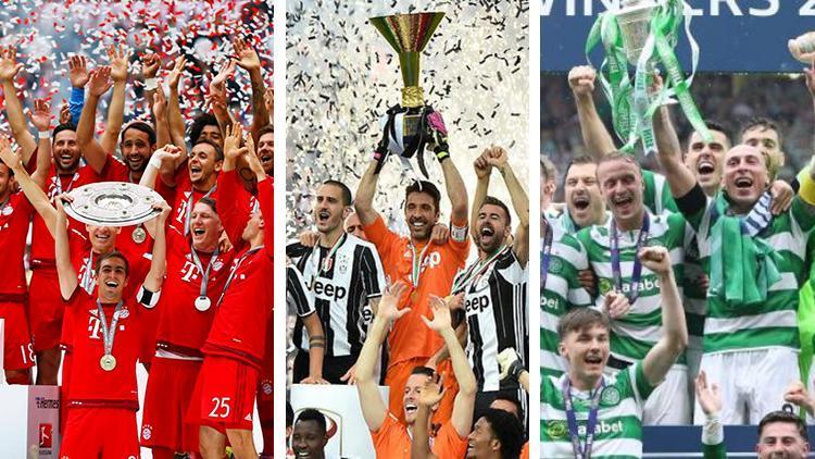 Avrupa futbolunun seri şampiyonları Bayern, Juventus, Celtic...