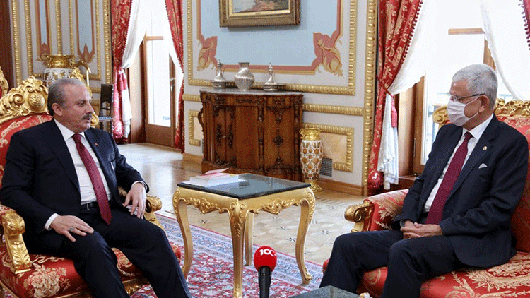 TBMM Başkanı Mustafa Şentop, BM Genel Kurul Başkanı Bozkırı kabul etti