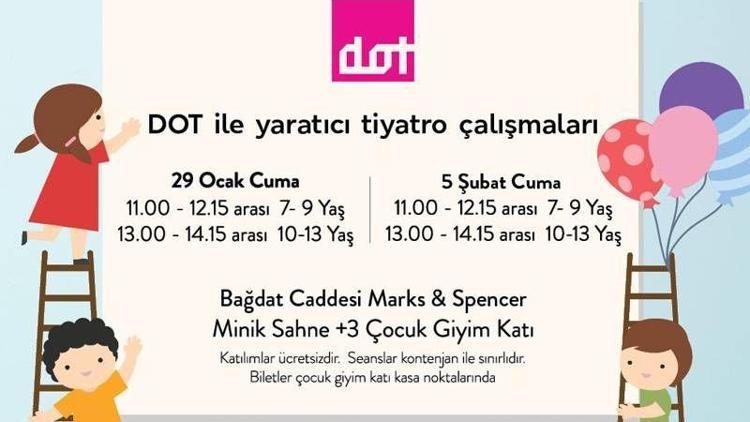 Çocuklar için yaratıcı tiyatro çalışmaları