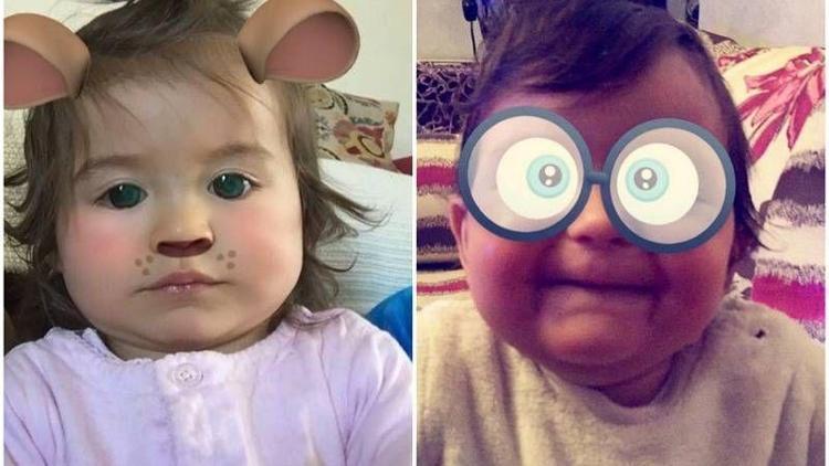 Snapchat efektleriyle daha da sevimli olan 10 bebek!