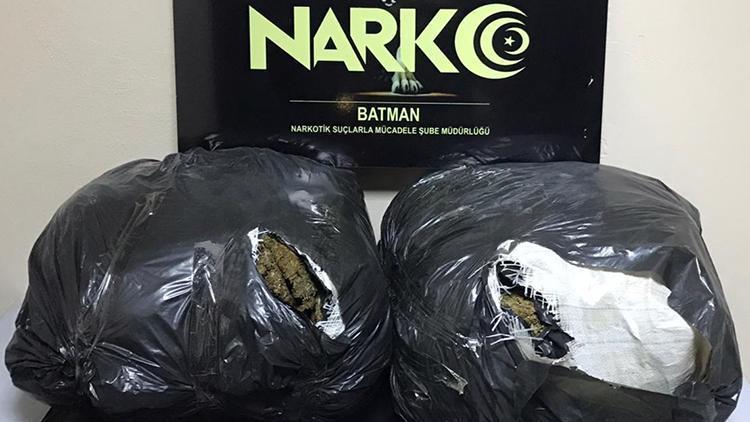 Batman’da 26 kilo 700 gram esrar ele geçirildi