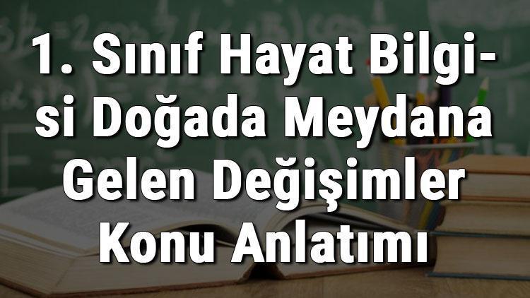 1. Sınıf Hayat Bilgisi Doğada Meydana Gelen Değişimler konu anlatımı