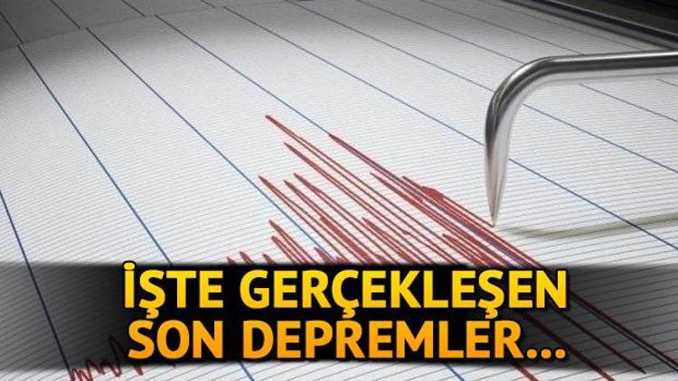 Son depremler: En son nerede deprem oldu Kandilli Rasathanesi ve AFAD son dakika deprem açıklamaları