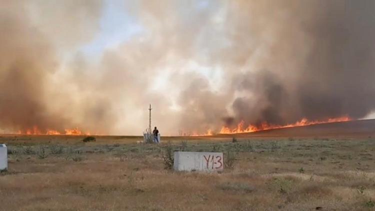 700 dönüm ekili arazi yangında zarar gördü