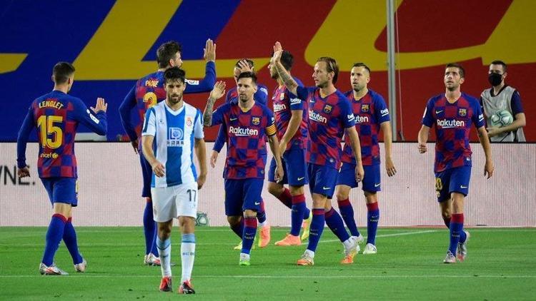 Barcelona derbide Espanyola acımadı Espanyol küme düştü...