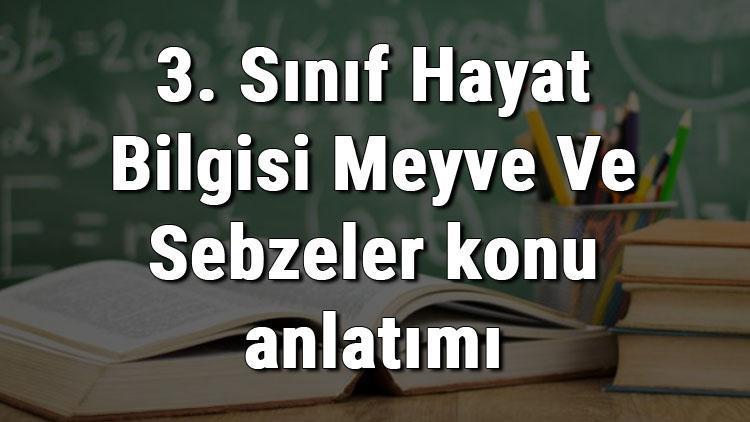 3. Sınıf Hayat Bilgisi Meyve Ve Sebzeler konu anlatımı