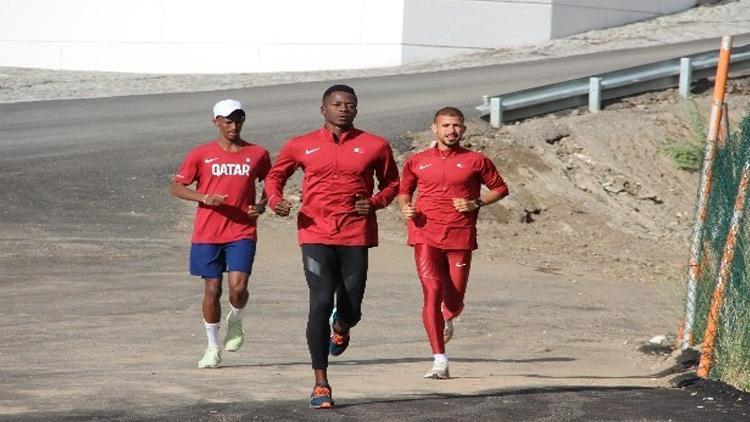 Katarlı atletler Palandökene hayran kaldı