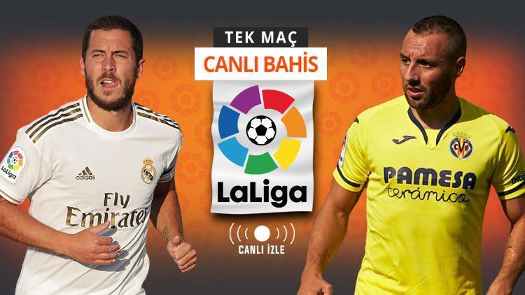 Real Madrid kazanırsa şampiyon Villarreal karşısında galibiyetlerine iddaada...